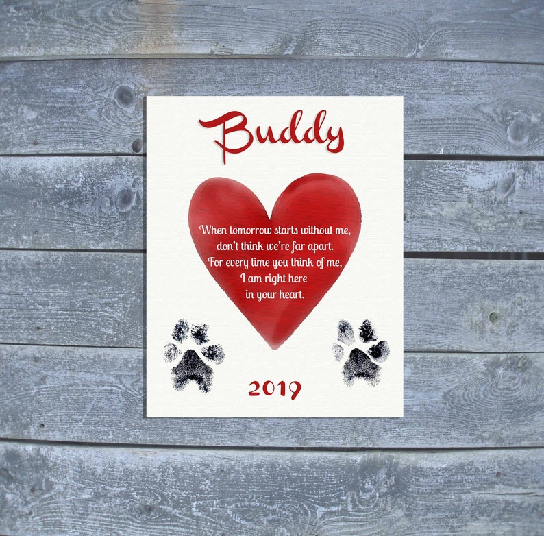 Reduction of a Pet dog - Present for the Grieving - Cat decline - Puppy reduction - Canine Memorial Present - Electronic - Printable graphic regarding When Tomorrow Starts Without Me Printable identified as Reduction of a Dog - Reward for the Grieving - Cat decline - Pet dog decline - Pet dog Memorial Present - Electronic - Printable