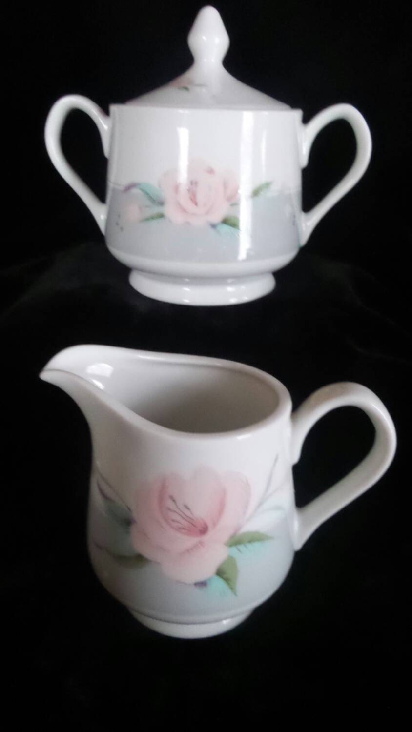 Sugar Bowl & Creamer Pitcher Set by Saltera® for Himark© Etsy