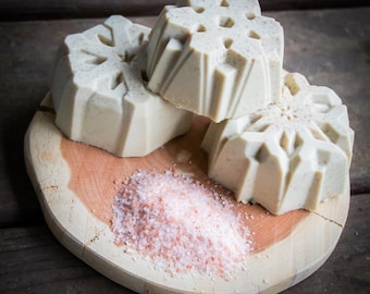 Himalayan Pink Sea Salt Goat Milk Soap | spa | exfoliating | skin detoxifying | natural