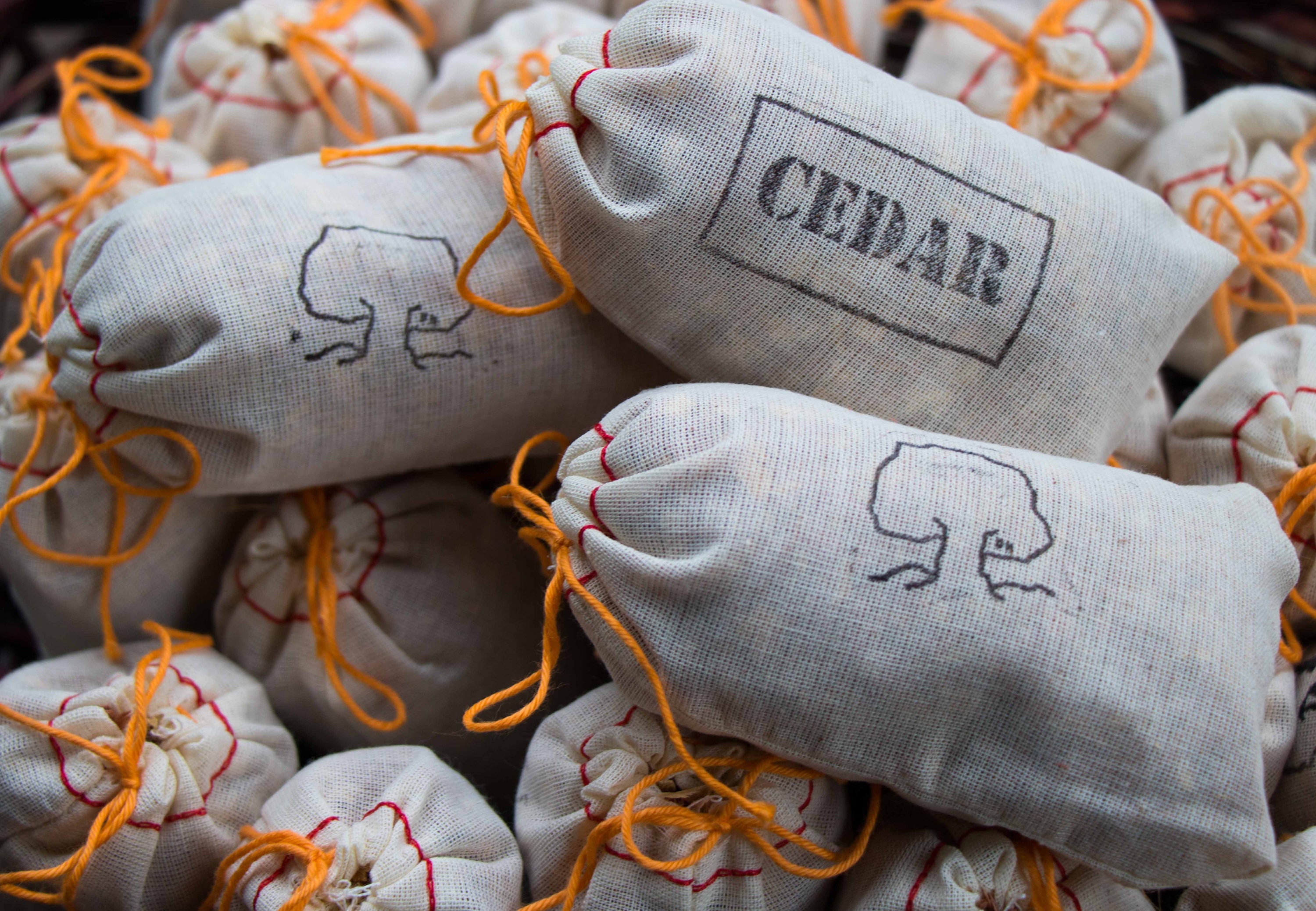 Cedar Sachet Bags Set of 6 Etsy