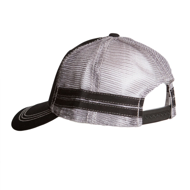 Black//Grey Sportsman Landfill Dzine Layflat Ask me About My Dirty Hose Trucker Hat