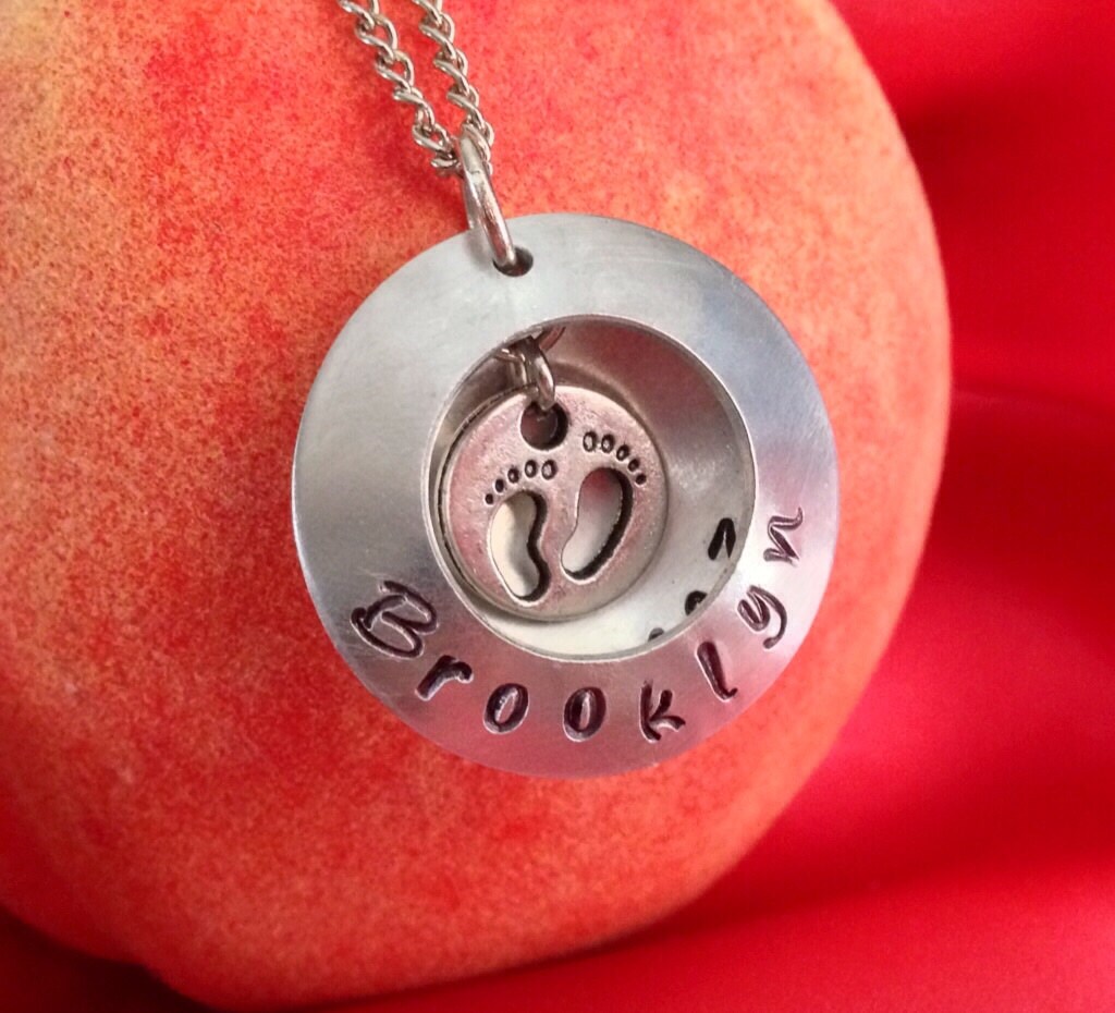 Brooklyn clamshell necklace Mom Necklace New Mom Necklace Etsy