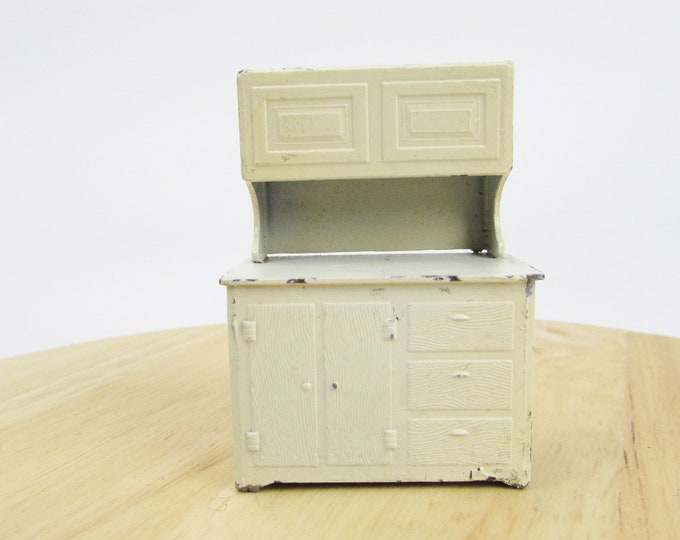Tootsie Toy Hoosier White Kitchen Dollhouse Furniture