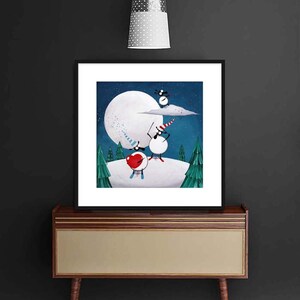 MERV "Ewe’ve Taken A Piste Of My Heart” (20” x 20” FRAMED Limited Edition Print) Original Whimsical Quirky Painting Sheep British ART