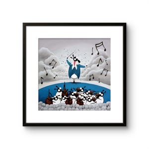Bleathoven | Limited Edition Print | Original Whimsical Quirky Funny Humour Painting | Mervyn Tay Art
