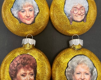 Golden Girls Inspired Ornaments Set of 4