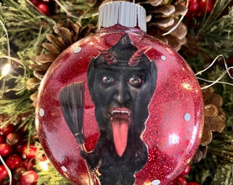 Krampus Clear Ornament Single ornament