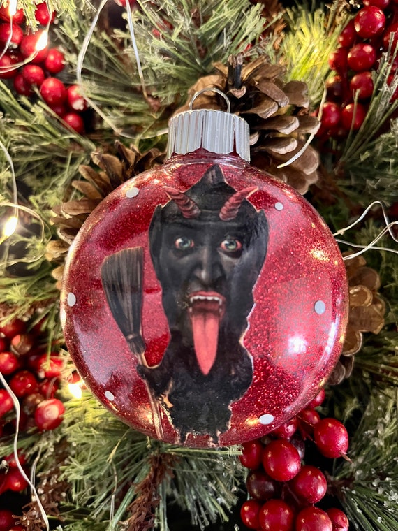 Krampus Clear Ornament Single ornament