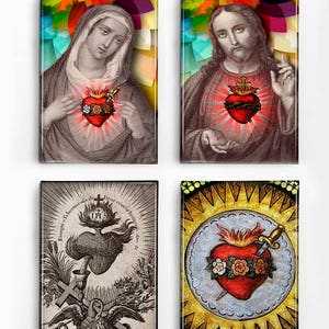 Reeks van 4 Magneten Godsdienstig