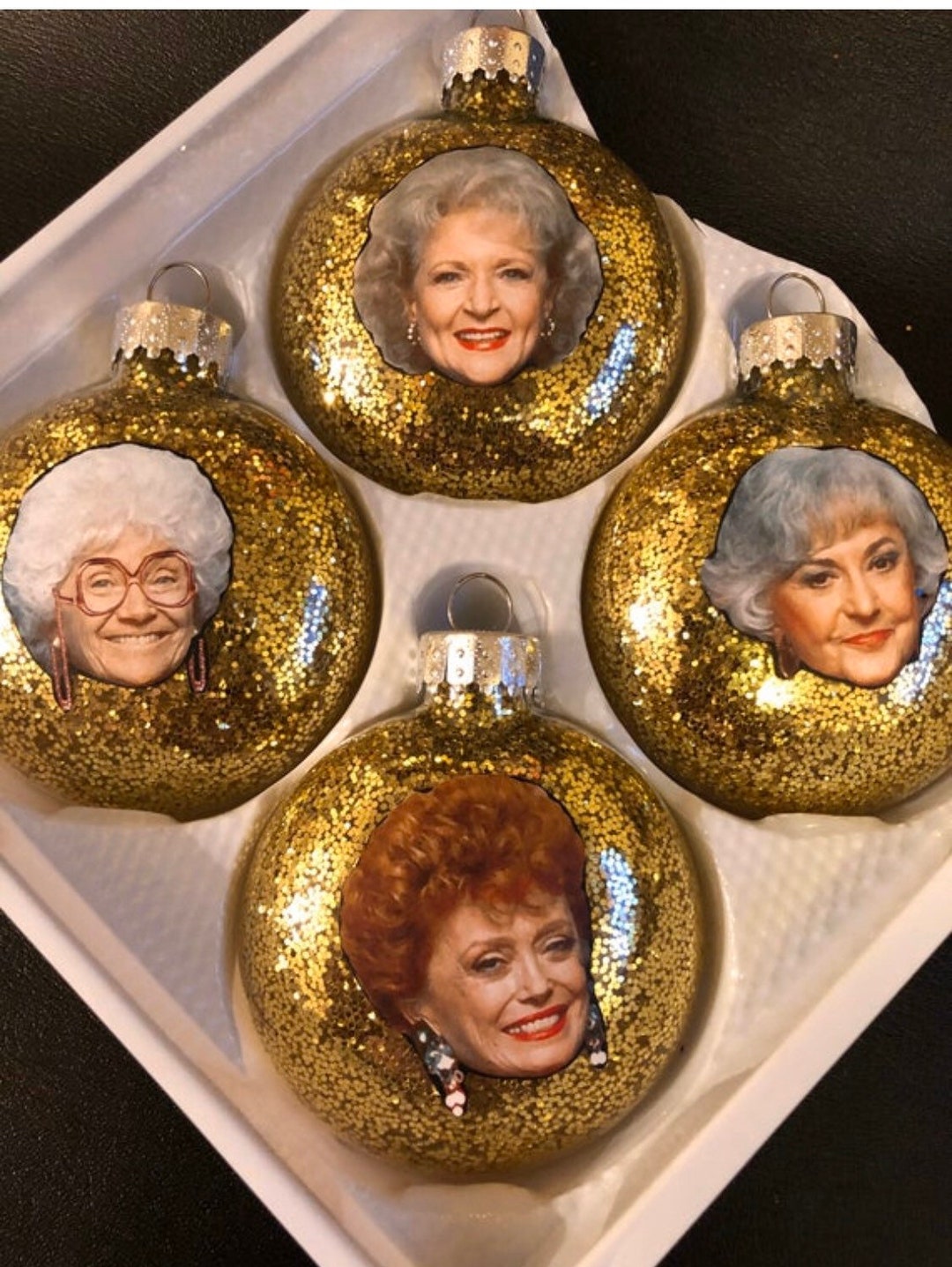 Golden Girls Inspired Glass Ornaments Set of 4 Etsy