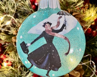 Mary Poppins Inspired Clear Single Ornament