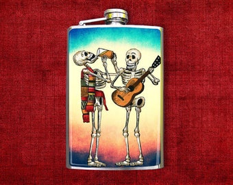 Flask 8oz Drinking Buddies #384