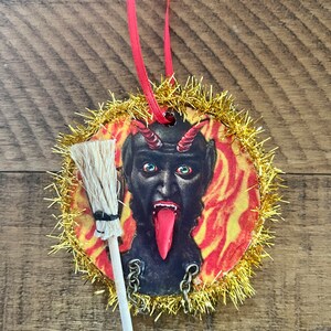 Krampus Wood Handmade Ornament