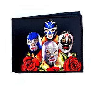 Leather Wallet Lucha Libre Wrestlers #118