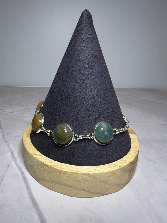 Boho Stackable, Adjustable Silver Bracelet, Multi… - image 3