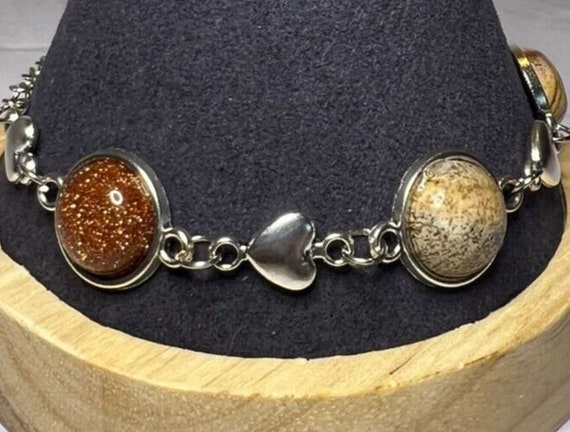 Boho Stackable, Adjustable Silver Bracelet, Pictu… - image 3