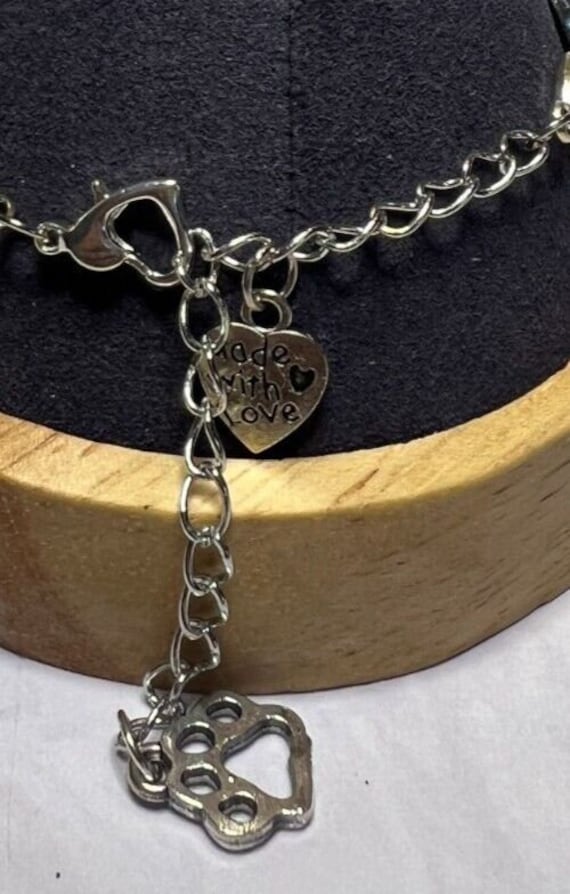 Boho Stackable, Adjustable Silver Bracelet, Black… - image 5