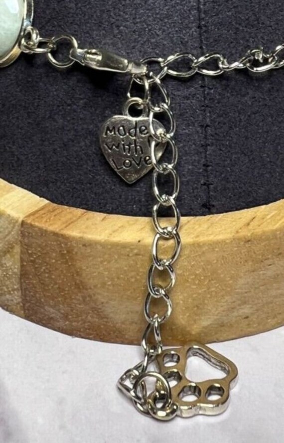 Boho Stackable, Adjustable Silver Bracelet, Green… - image 5