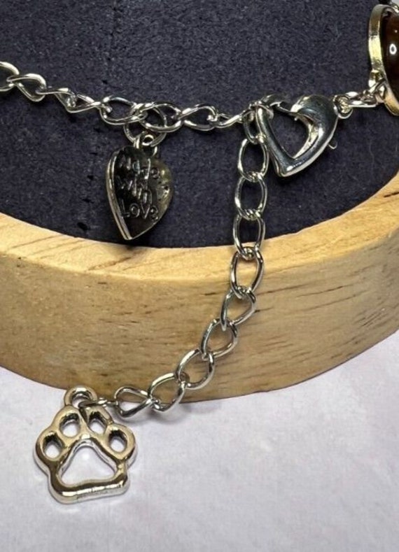 Boho Stackable, Adjustable Silver Bracelet, Tiger… - image 5