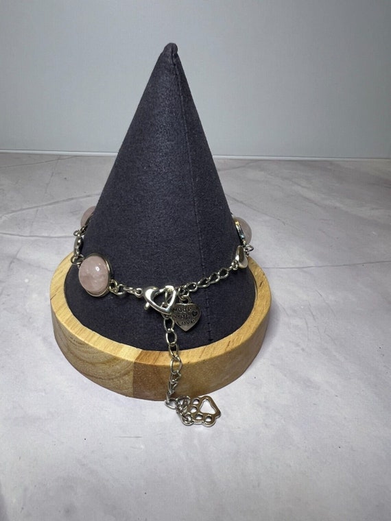 Boho Stackable, Adjustable Silver Bracelet, Rose … - image 3