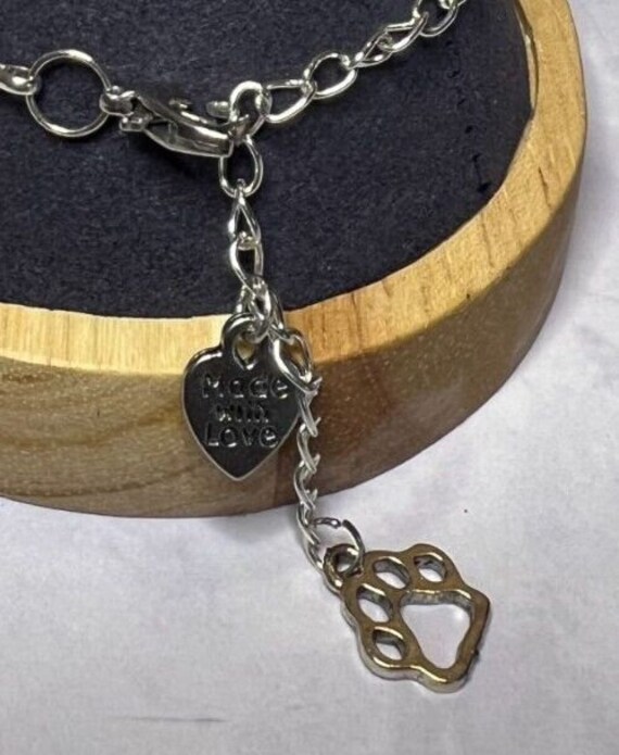 Boho Stackable, Adjustable Silver Bracelet, Lapis… - image 4