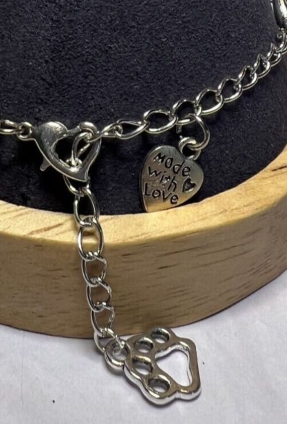 Boho Stackable, Adjustable Silver Bracelet, Rhodo… - image 5