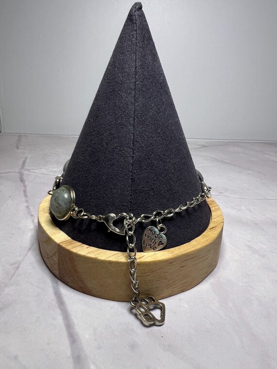 Boho Stackable, Adjustable Silver Bracelet, Labra… - image 4