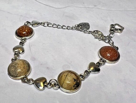 Boho Stackable, Adjustable Silver Bracelet, Pictu… - image 1