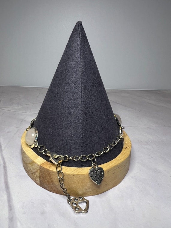 Boho Stackable, Adjustable Silver Bracelet, White… - image 4