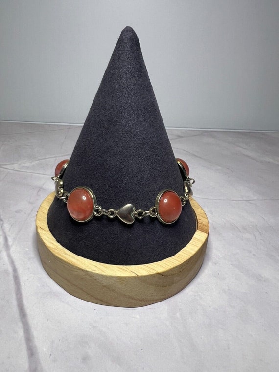 Boho Stackable, Adjustable Silver Bracelet, Cherr… - image 5