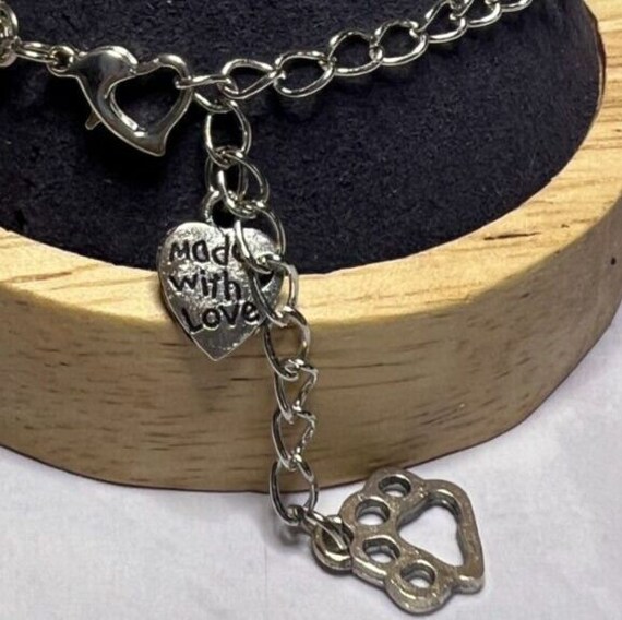 Boho Stackable, Adjustable Silver Bracelet, White… - image 5