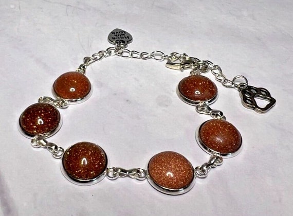 Boho Stackable, Adjustable Silver Bracelet, Bronz… - image 1