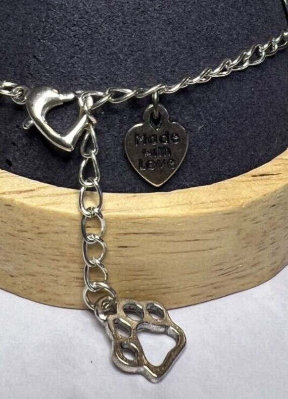 Boho Stackable, Adjustable Silver Bracelet, Green… - image 5