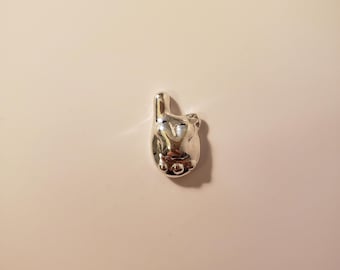 Rabbit Tamagotchi, Sterling Silver 90s Tamagotchi Inspired Pendant, Digital Pet Pendant, Tamagotchi Jewelry, Tamagotchi Charm