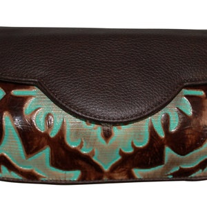 B-6 Embossed Leather Western Handbag clutch / crossbody / leather handbag / Bag purse / Rodeo bags / leather / handbags