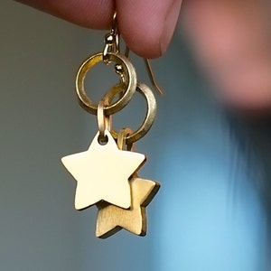 Gold Star Earrings image 2