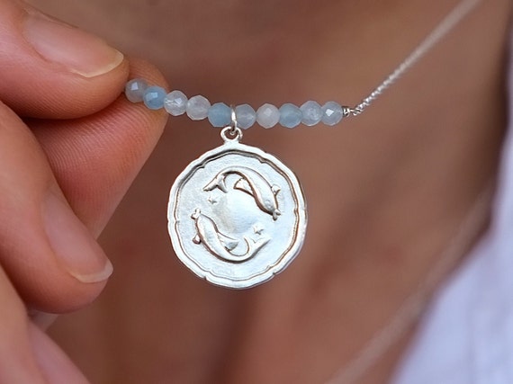 Personalised Pisces Zodiac Necklace