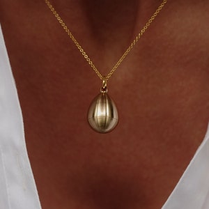 Brass Secret Message Locket Necklace