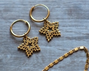 Gold Star Earrings