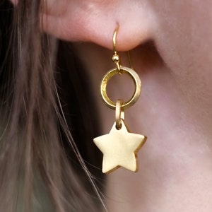 Gold Star Earrings
