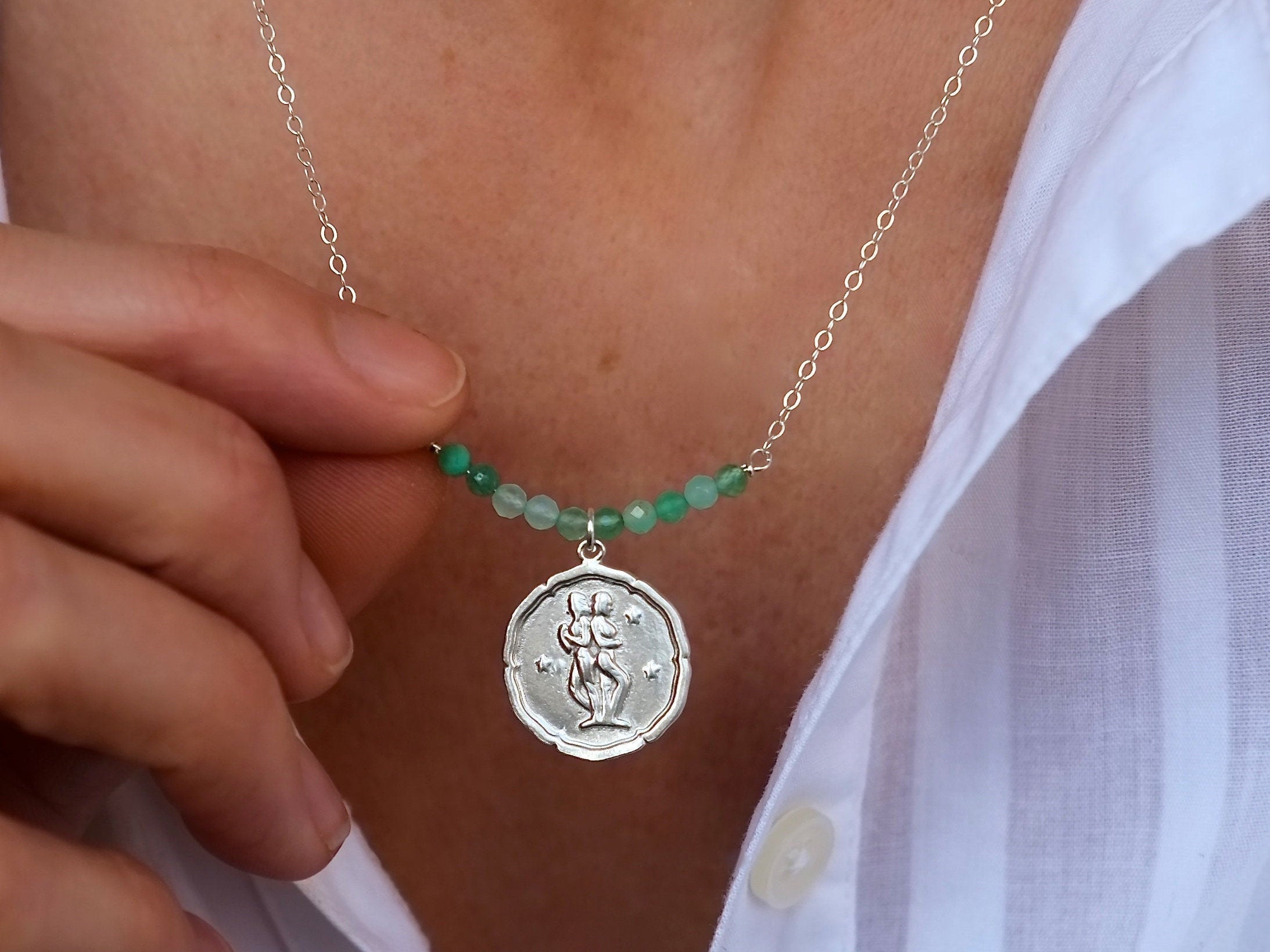 Personalised Gemini Zodiac Necklace