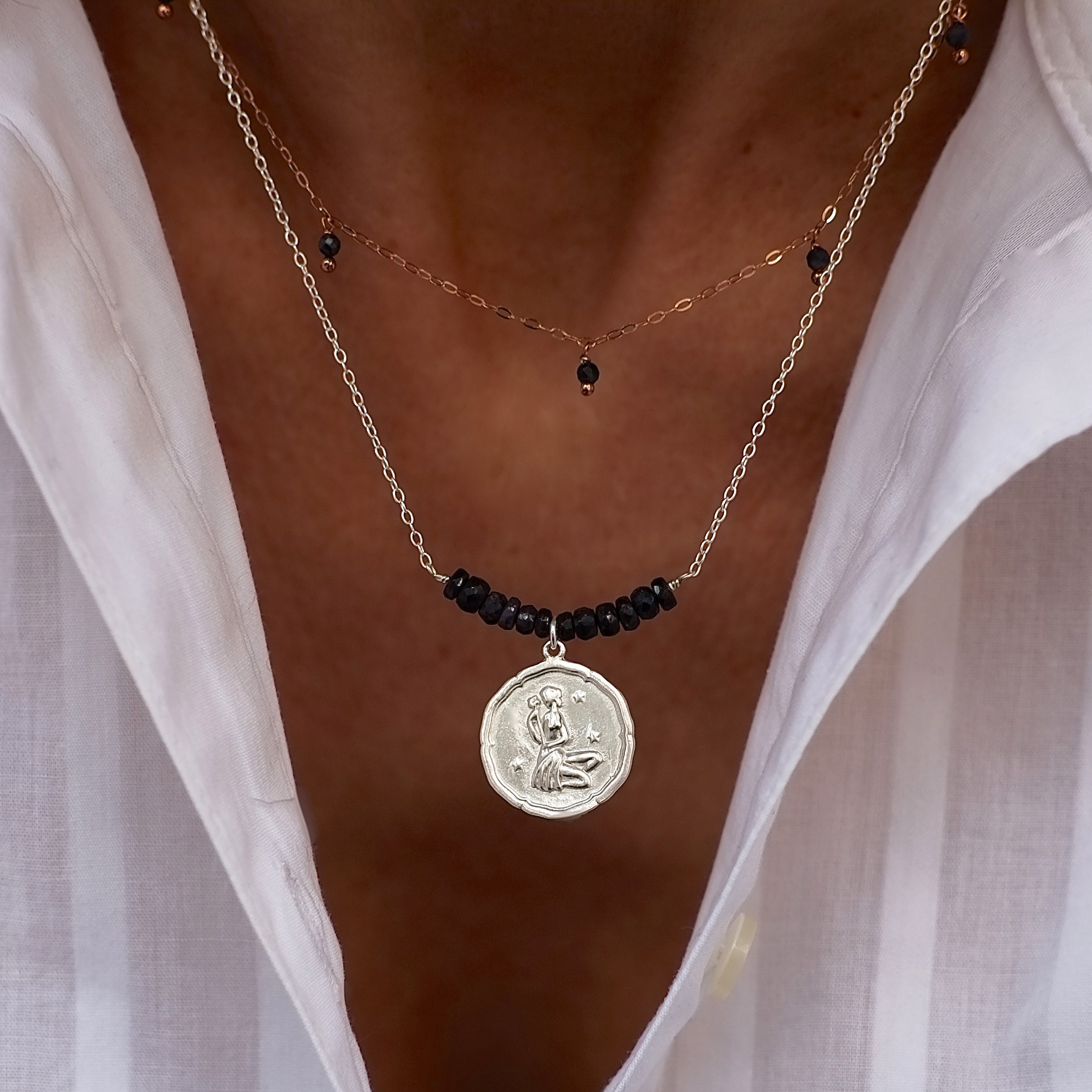 Personalised Virgo Zodiac Necklace