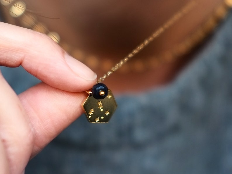 Gold Star Constellation Necklace image 5