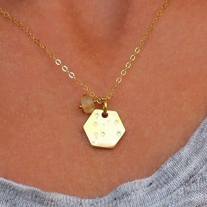 Gold Star Constellation Necklace image 6