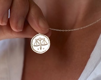 Personalised Libra Birthday Necklace