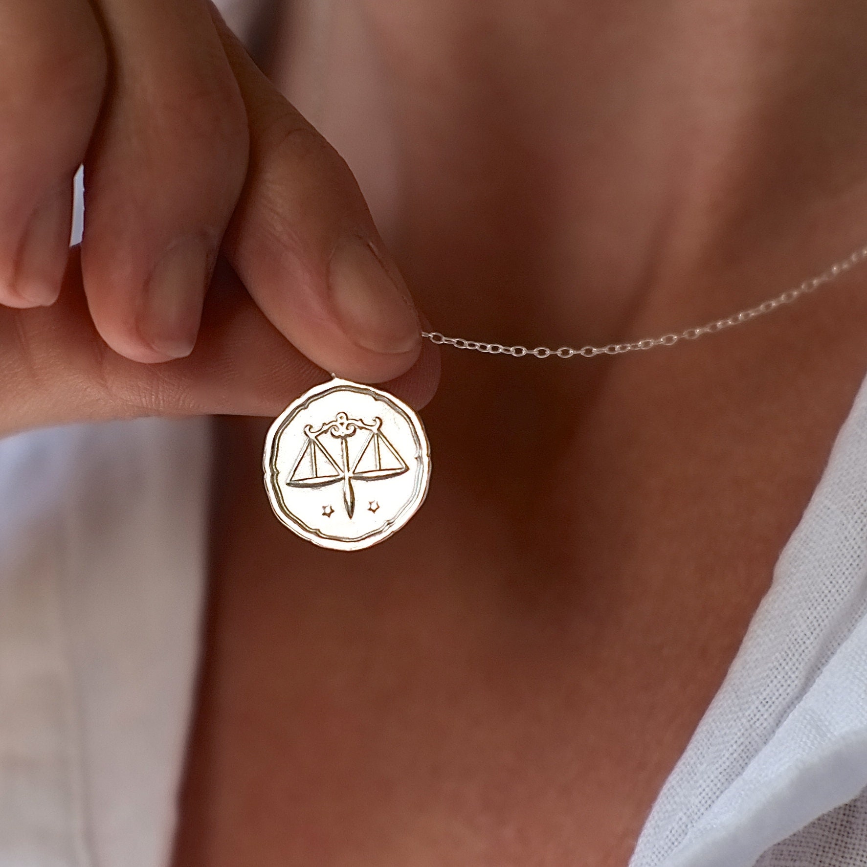 Personalised Libra Birthday Necklace