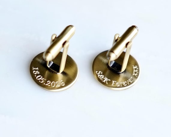Secret message Copper and Bronze cuff links