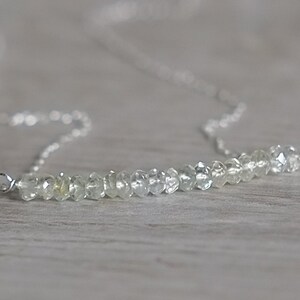 Delicate March Birthday Aquamarine Necklace image 5