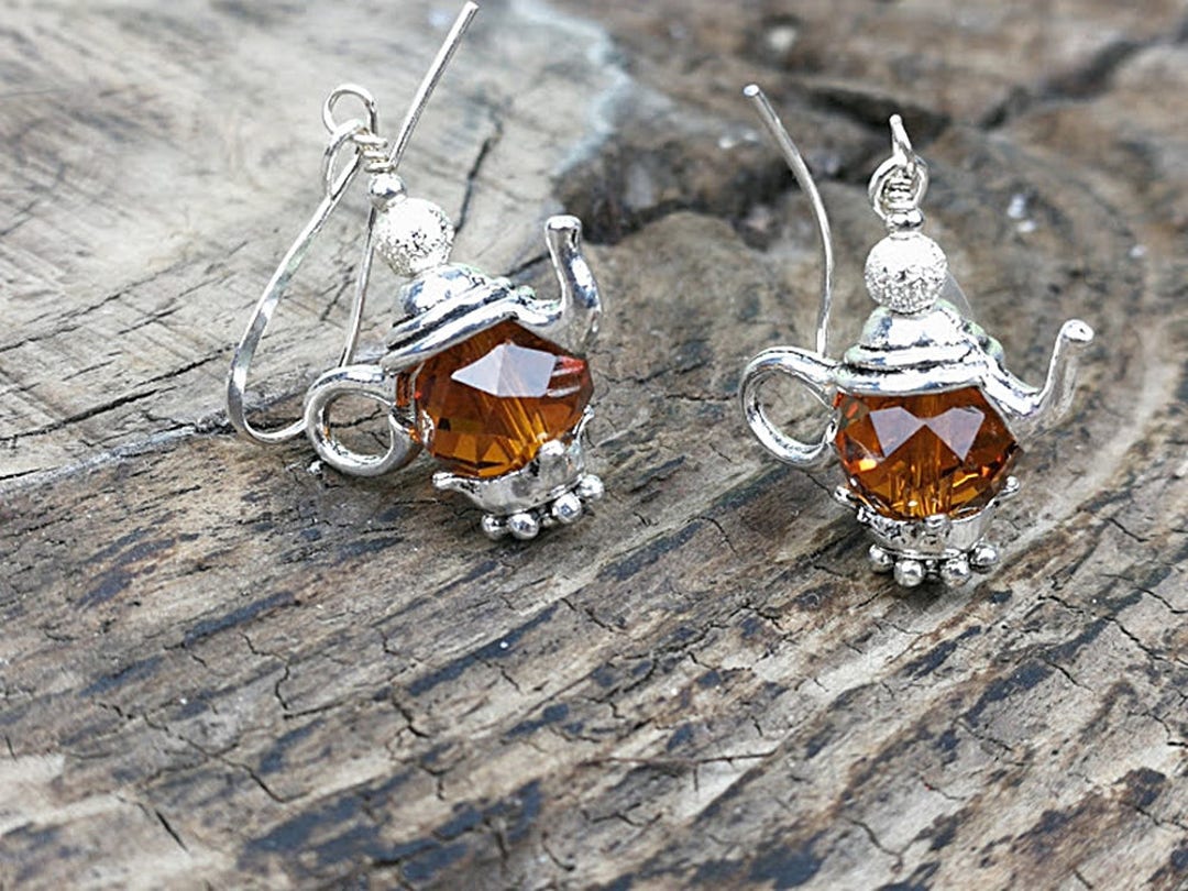 Teapot Earrings Gift for Tea Lovers Tea Party Teapot Jewelry Tea