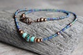 Jasper Heishi Necklace, Beaded Copper Bohemian Jewelry product logo